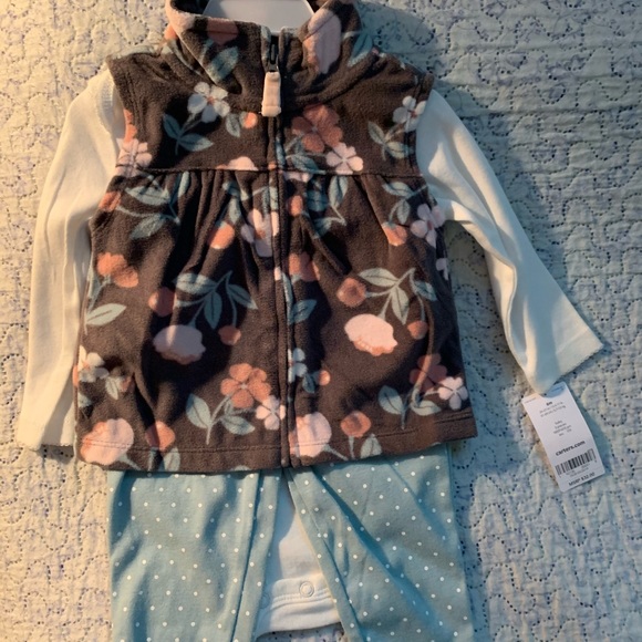 NWT girls 6M Carters 3 piece outfit fall/autumn - Picture 2 of 6